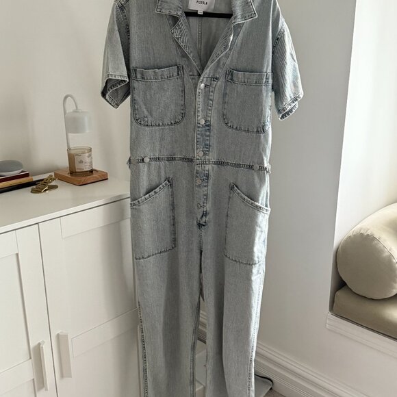 Pistola Grover Short-Sleeve Straight-Leg Jumpsuit - Picture 1 of 8